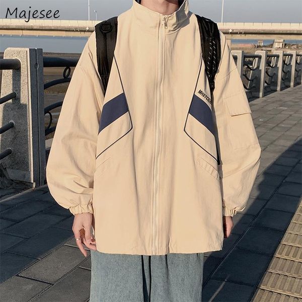 men's jackets men design zipper stand collar panelled all-match tooling rib sleeve coats hong kong style harajuku outwear couples bf, Black;brown
men's jackets men design zipper stand collar panelled all-match tooling rib sleeve coats hong kong style harajuku outwear couples bf, Black;brown