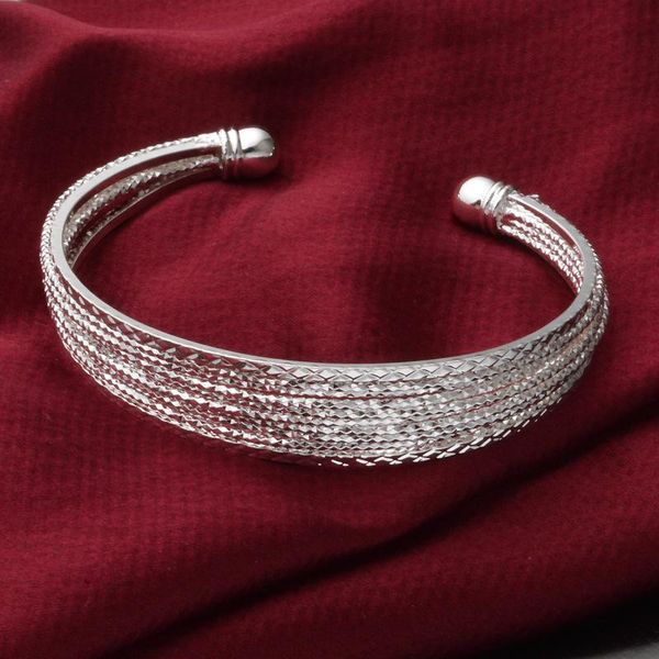 bangle silver plated bracelet bangles geometric pattern multi-line bracelets & fashion for women a183, Black
bangle silver plated bracelet bangles geometric pattern multi-line bracelets & fashion for women a183, Black