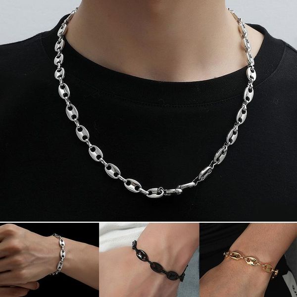 earrings & necklace 2021 creative geometric individual hip hop bracelet pig nose jewelry men simple, Silver
earrings & necklace 2021 creative geometric individual hip hop bracelet pig nose jewelry men simple, Silver