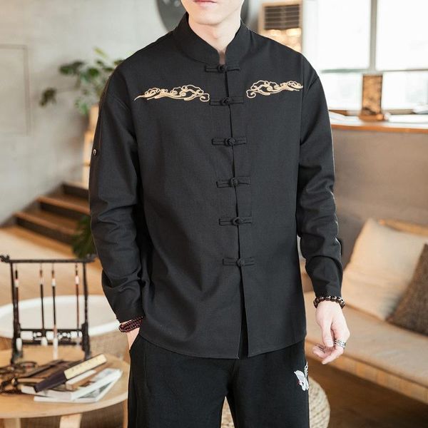ethnic clothing 2021 linen shirts men chinese style long sleeve retro button shirt embroidery stand collar loose plus size kk3860, Red
ethnic clothing 2021 linen shirts men chinese style long sleeve retro button shirt embroidery stand collar loose plus size kk3860, Red