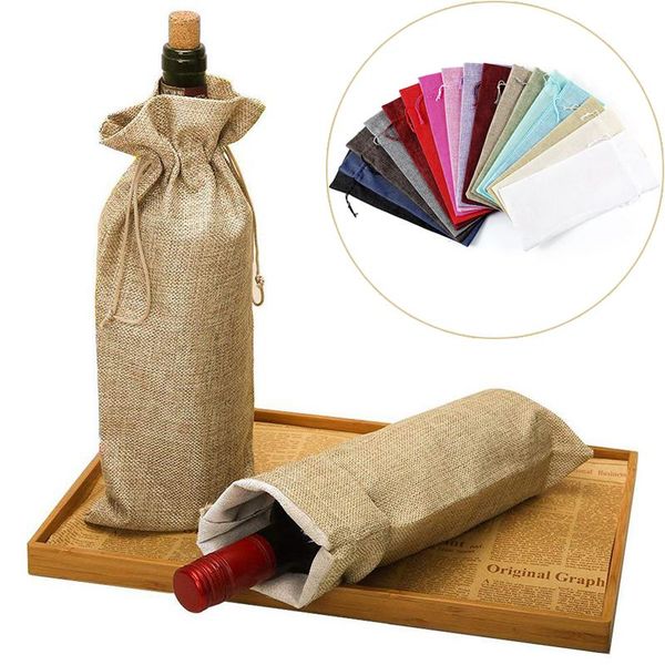 storage bags linen wine bottle covers with drawstring bag holder carrier packaging wedding party decor christmas gift
storage bags linen wine bottle covers with drawstring bag holder carrier packaging wedding party decor christmas gift