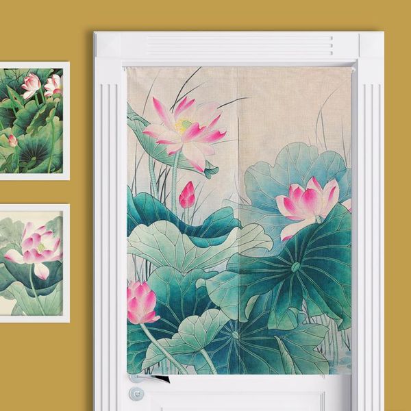 curtain & drapes blue green chinese lotus ink paiting linen kitchen living room door oriental art home decoration curtains japanese noren
curtain & drapes blue green chinese lotus ink paiting linen kitchen living room door oriental art home decoration curtains japanese noren