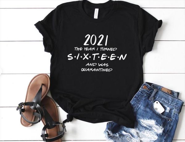 the year i turned 16th men birthday print and women casual funny t shirt lady yong girl tee, White;black
the year i turned 16th men birthday print and women casual funny t shirt lady yong girl tee, White;black
