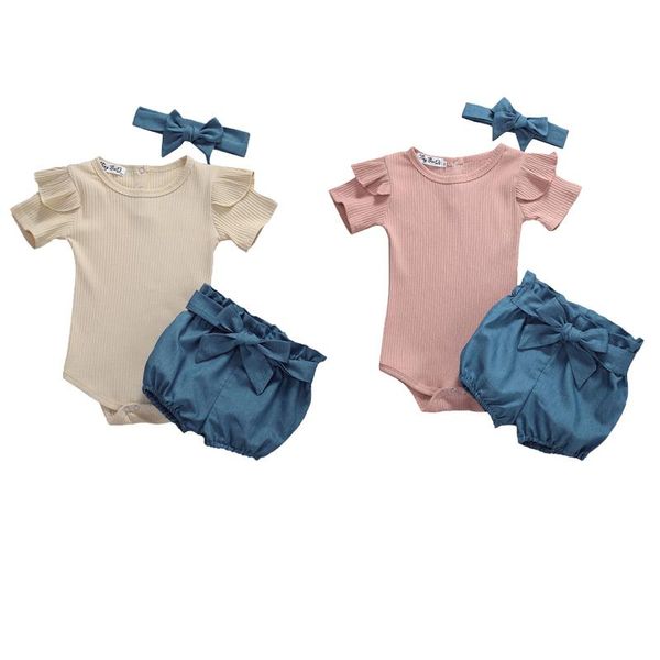 clothing sets 0-24m born baby girl kid clothes solid short sleeve romper shorts headband outfit, White
clothing sets 0-24m born baby girl kid clothes solid short sleeve romper shorts headband outfit, White