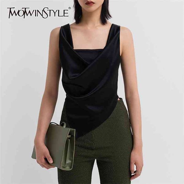 asymmetrical slim vest for women square collar sleeveless ruched casual vests female fashion clothing 210524, White
asymmetrical slim vest for women square collar sleeveless ruched casual vests female fashion clothing 210524, White