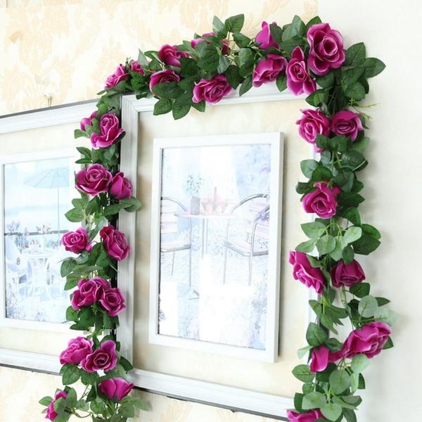 decorative flowers & wreaths colorful rose artificial flower wedding decorations string hanging home party diy vine green leaf
decorative flowers & wreaths colorful rose artificial flower wedding decorations string hanging home party diy vine green leaf