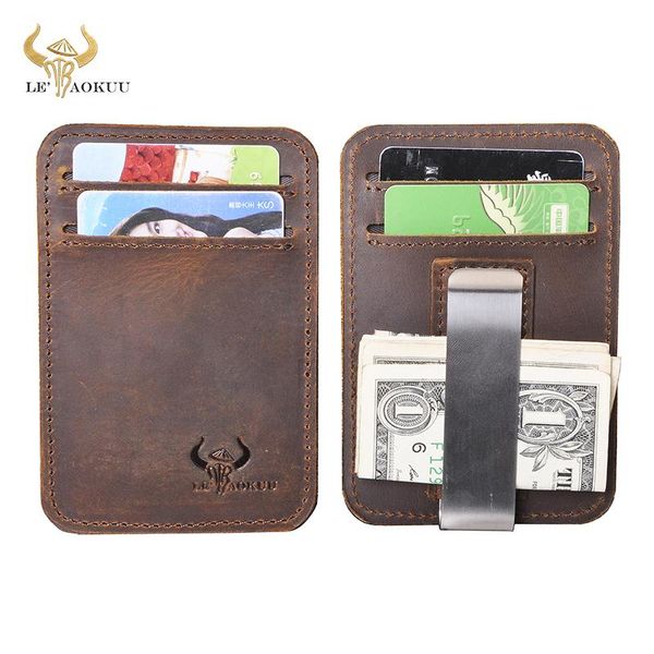 wallets crazy horse leather money clip men gift wallet holder case design handy front pocket mini purse male c092, Red;black
wallets crazy horse leather money clip men gift wallet holder case design handy front pocket mini purse male c092, Red;black