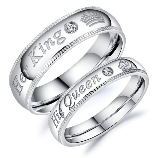 wedding rings romantic for lovers cubic zirconia stainless steel couples engagement jewelry valentine's day gift, Slivery;golden
wedding rings romantic for lovers cubic zirconia stainless steel couples engagement jewelry valentine's day gift, Slivery;golden