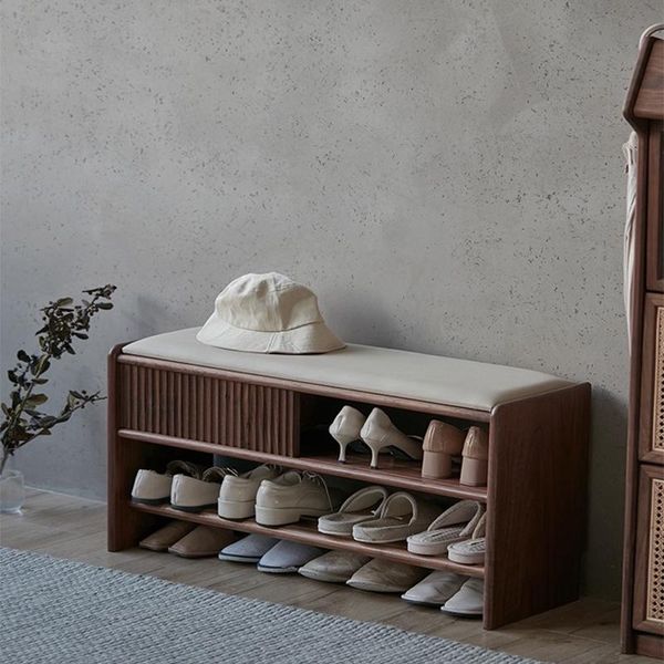 smart electric toothbrush solid wood for shoe stool at home door nordic black walnut entry rack can sit on the
smart electric toothbrush solid wood for shoe stool at home door nordic black walnut entry rack can sit on the