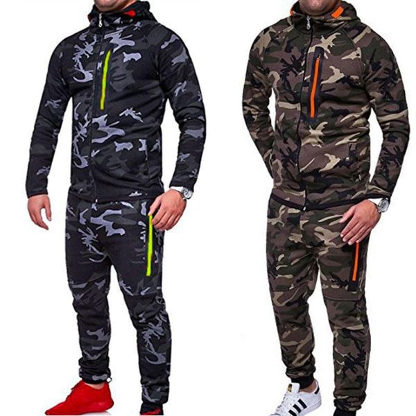 men's tracksuits men slim sportwear suit hoodies and sweatpants camouflage long sleeves training trousers zipper sweatshirt mens sweat, Gray
men's tracksuits men slim sportwear suit hoodies and sweatpants camouflage long sleeves training trousers zipper sweatshirt mens sweat, Gray