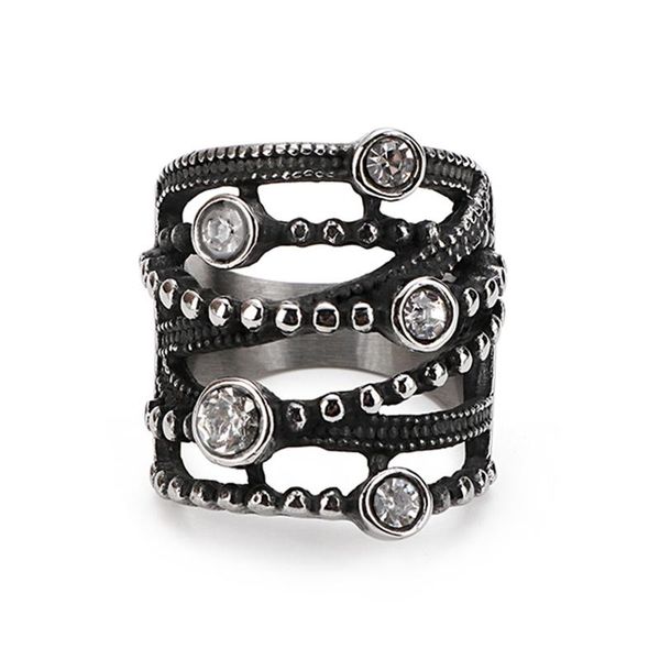 wedding rings punk large ring for women vintage stainless steel cz stones multi layers retro, Slivery;golden
wedding rings punk large ring for women vintage stainless steel cz stones multi layers retro, Slivery;golden