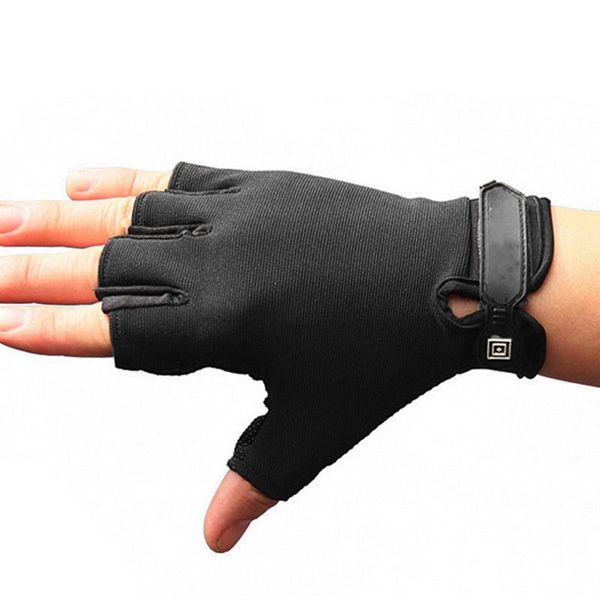 cycling gloves half finger sport mitten bicycle breathable anti-slip mtb, Black 
cycling gloves half finger sport mitten bicycle breathable anti-slip mtb, Black