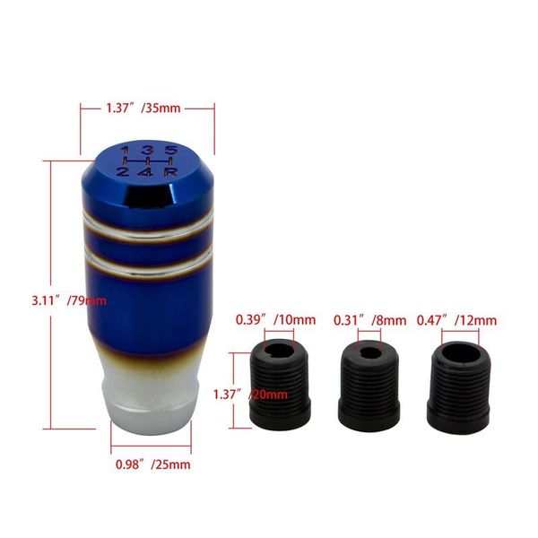 shift knob universal car manual gear lever 5 speed cnc aluminum stick with 3 adapters shifter automobile accessories
shift knob universal car manual gear lever 5 speed cnc aluminum stick with 3 adapters shifter automobile accessories