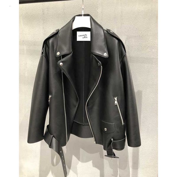 women's leather & faux cosmicchic zipper jacket, female legitimate sheepskin casual dress bomber plus size winter xnwb, Black
women's leather & faux cosmicchic zipper jacket, female legitimate sheepskin casual dress bomber plus size winter xnwb, Black
