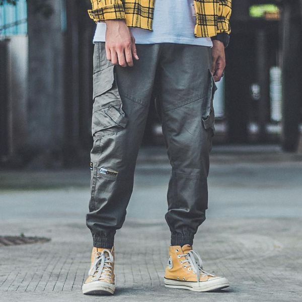 fashion trend brand men casual pants men's wild full length high street multi-pocket cargo male, Black
fashion trend brand men casual pants men's wild full length high street multi-pocket cargo male, Black