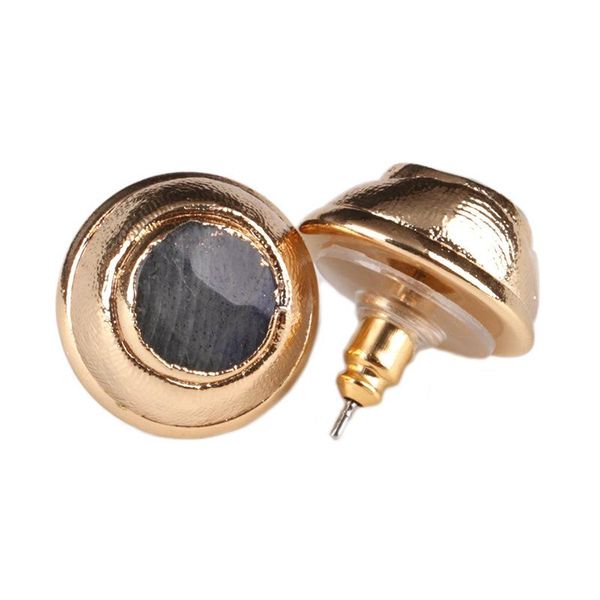 natural dark grey labradorite semi precious stone bead charm pure gold color frame rim push back stud earring for gift, Golden;silver
natural dark grey labradorite semi precious stone bead charm pure gold color frame rim push back stud earring for gift, Golden;silver