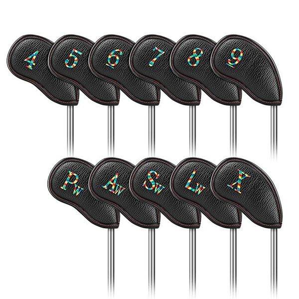 golf training aids 11pcs iron head covers pu leather headcover club colorful number embroideried headcovers
golf training aids 11pcs iron head covers pu leather headcover club colorful number embroideried headcovers
