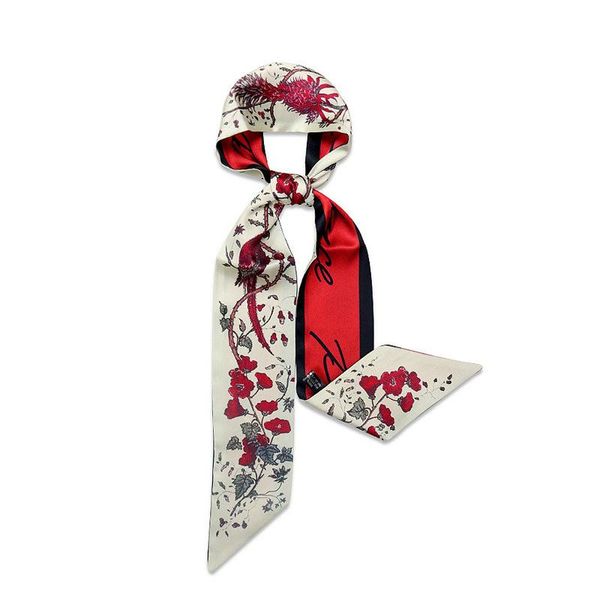 scarves 2021 summer individual character floral small scarf joker decorative neck short long silk for women, Blue;gray
scarves 2021 summer individual character floral small scarf joker decorative neck short long silk for women, Blue;gray