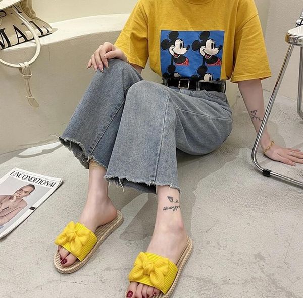 summer women's slippers for outer wear, trendy styles, fashion bows, simple beach sandals, Black
summer women's slippers for outer wear, trendy styles, fashion bows, simple beach sandals, Black