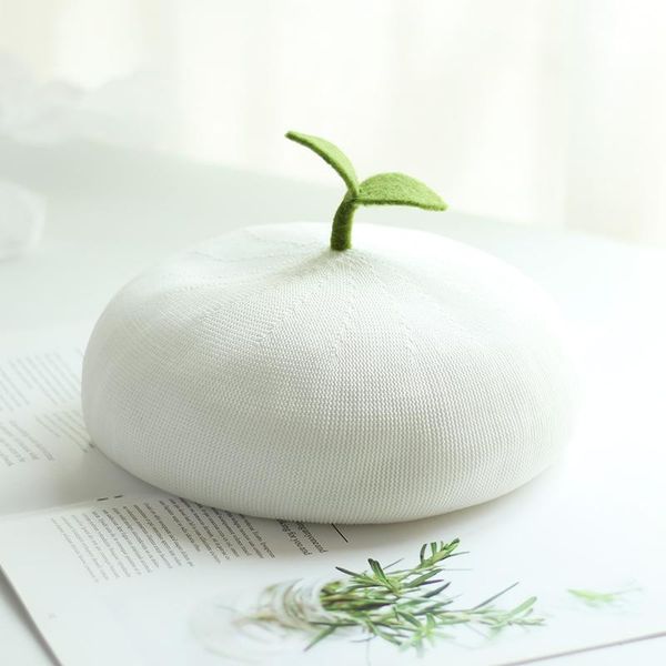 berets handmade women's beret hat summer thin diy green leaf painter girl sweet little beanie sprout cute wholesale, Blue;gray
berets handmade women's beret hat summer thin diy green leaf painter girl sweet little beanie sprout cute wholesale, Blue;gray