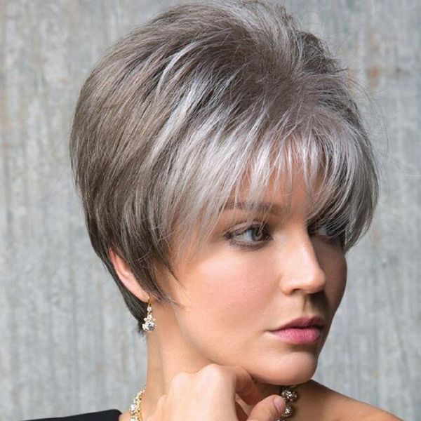 elegant gray ombre brown synthetic wigs for ladys women's fluffy hairstyle natural hair wig, Black
elegant gray ombre brown synthetic wigs for ladys women's fluffy hairstyle natural hair wig, Black
