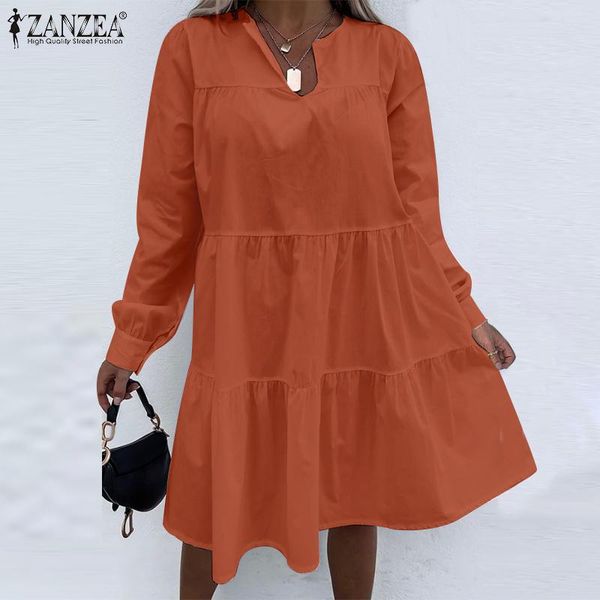 casual dresses stylish solid sundress women elegant long sleeve ruffle dress 2022 vintage loose holiday beach vestidos outwear ol kaf, Black;gray
casual dresses stylish solid sundress women elegant long sleeve ruffle dress 2022 vintage loose holiday beach vestidos outwear ol kaf, Black;gray