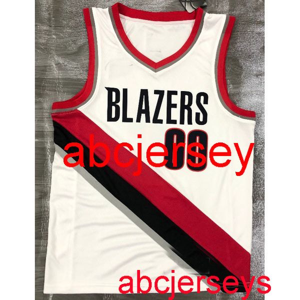 00# anthony white basketball jersey embroidery xs-5xl 6xl, Black
