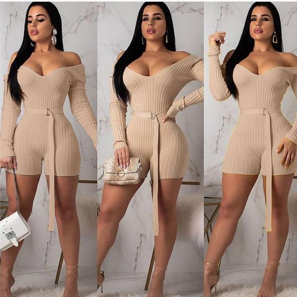 v neck ribbed sport womens jumpsuits wear casual off shoulder skinny playsuit female solid rompers overalls with belt, Black;white
v neck ribbed sport womens jumpsuits wear casual off shoulder skinny playsuit female solid rompers overalls with belt, Black;white