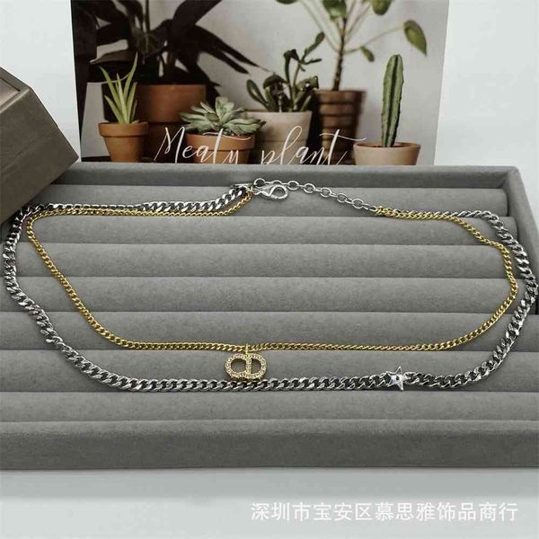 2021 luxury designer jewelry necklace classic double-layer and silver double color letter diamond silver star 2021ins
2021 luxury designer jewelry necklace classic double-layer and silver double color letter diamond silver star 2021ins