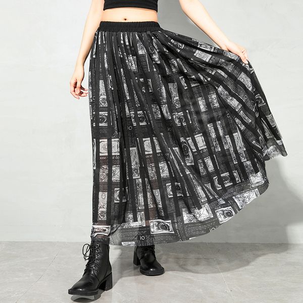 Basic, versatile elastic, casual-burned maxi high-fashion female classic attacked skirts, Black
Basic, versatile elastic, casual-burned maxi high-fashion female classic attacked skirts, Black