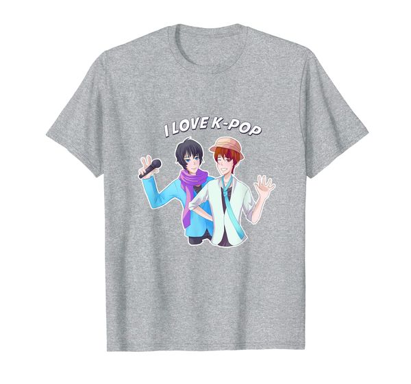 i love k-pop korean pop music boyband concert gift t-shirt, White;black 
i love k-pop korean pop music boyband concert gift t-shirt, White;black