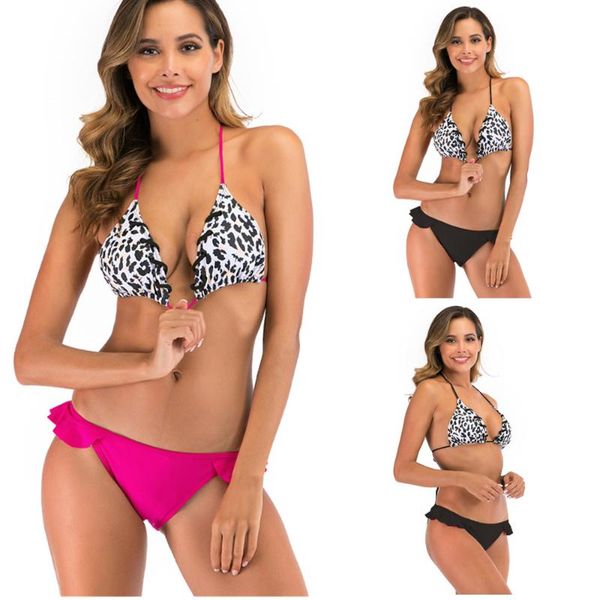 piece women bikini set swimsuit padded wireless swimwear push up bra leopard female fashion bathing swimming suit women's, White;black
piece women bikini set swimsuit padded wireless swimwear push up bra leopard female fashion bathing swimming suit women's, White;black