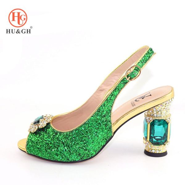 dress shoes african women green color high heels sandals for party italian lady decorated with rhinestone wedding good quality, Black
dress shoes african women green color high heels sandals for party italian lady decorated with rhinestone wedding good quality, Black