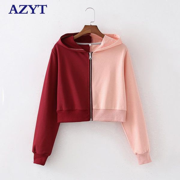 women's hoodies & sweatshirts azyt 2021 autumn patchwork women sweatshirt casual zipper hoodie korean loose hooded moletom feminino, Black
women's hoodies & sweatshirts azyt 2021 autumn patchwork women sweatshirt casual zipper hoodie korean loose hooded moletom feminino, Black