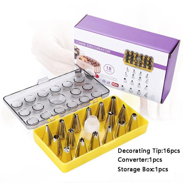 dessert decorators decorating tip sets cake tool silicone icing piping cream pastry bag stainless steel nozzle converter tools baking &
dessert decorators decorating tip sets cake tool silicone icing piping cream pastry bag stainless steel nozzle converter tools baking &