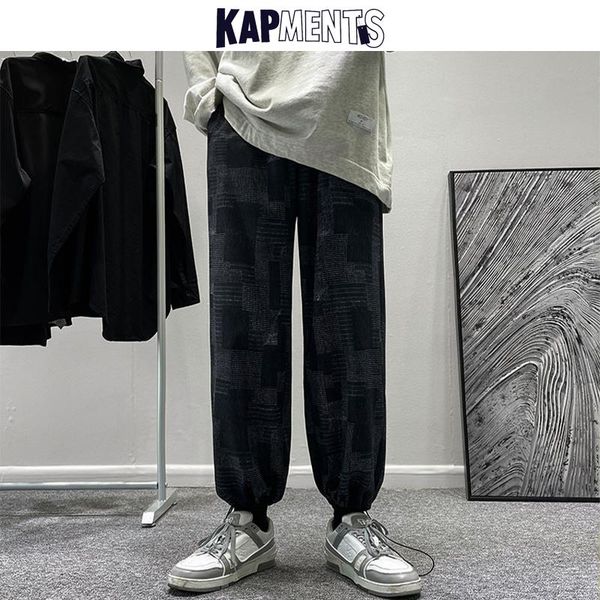 men's pants kapments men patchwork harajuku causal sweatpants 2021 mens baggy japanese streetwear joggers male vintage, Black
men's pants kapments men patchwork harajuku causal sweatpants 2021 mens baggy japanese streetwear joggers male vintage, Black