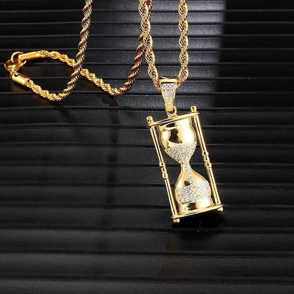 pendant necklaces d&z personality iced out bling zircon hourglass pendants hip hop jewelry for men women, Silver
pendant necklaces d&z personality iced out bling zircon hourglass pendants hip hop jewelry for men women, Silver