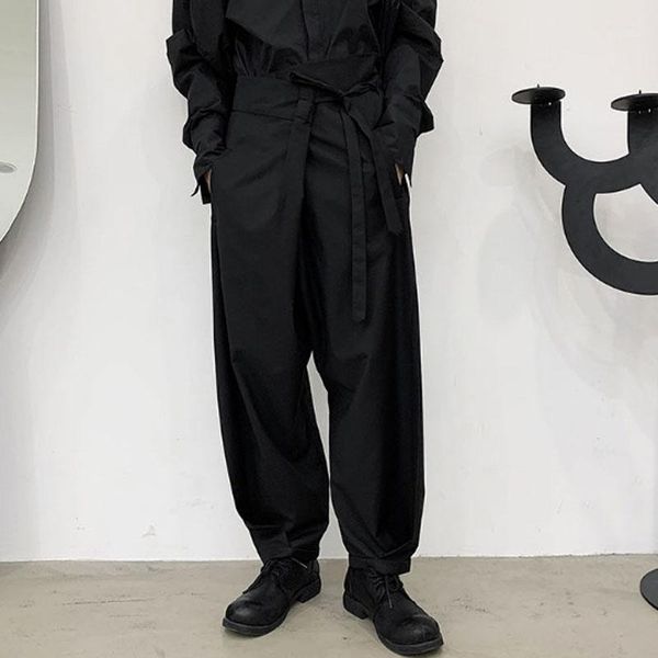 homem japão streetstyle moda casual laço-up harem pant masculino vintage solto preto escuro calças largas perna men's pants, Black
homem japão streetstyle moda casual laço-up harem pant masculino vintage solto preto escuro calças largas perna men's pants, Black