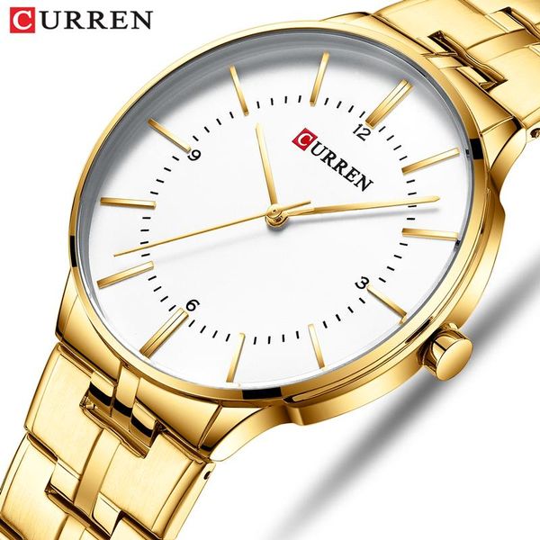 wristwatches curren men watches men's simple business watch fashion stainless steel gold white wristwatch male clock, Slivery;brown
wristwatches curren men watches men's simple business watch fashion stainless steel gold white wristwatch male clock, Slivery;brown