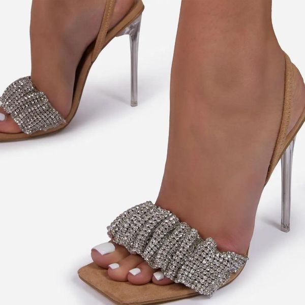 dress shoes crystal transparent pvc high heels women's sandals 2021 plus35-42 square toes elastic band two-wear, Black
dress shoes crystal transparent pvc high heels women's sandals 2021 plus35-42 square toes elastic band two-wear, Black