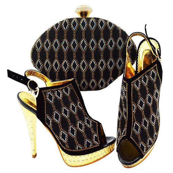 arrival rhinestone woman shoes and bag set for wedding party fashion african black color high heels dress
arrival rhinestone woman shoes and bag set for wedding party fashion african black color high heels dress