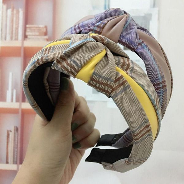 korean lattice stitching pu fabric women hairbands non-slip wide edge hair hoop headwear accessories1
korean lattice stitching pu fabric women hairbands non-slip wide edge hair hoop headwear accessories1