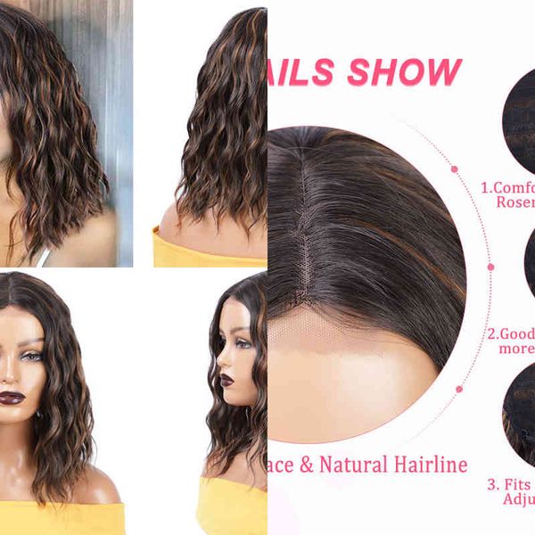 hair synthetic wigs cosplay nnzes natural wave short highlight wig synthetic bob middle part mixed black and brown heat resistant for women
hair synthetic wigs cosplay nnzes natural wave short highlight wig synthetic bob middle part mixed black and brown heat resistant for women