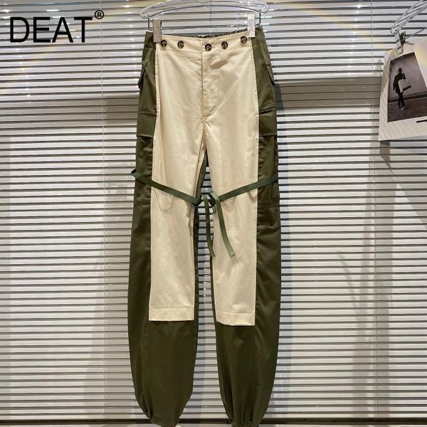 spring summer fashion casual side double pockets high waist bandage overalls women's straight pants sj962 210525, Black;white
spring summer fashion casual side double pockets high waist bandage overalls women's straight pants sj962 210525, Black;white