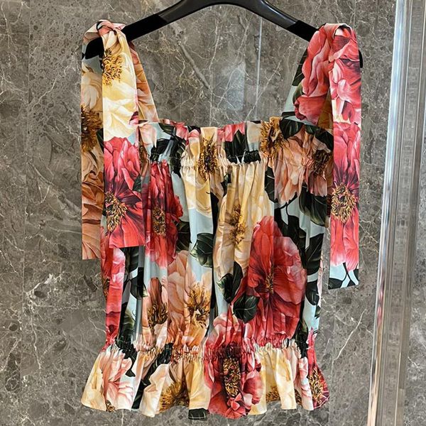 summer 100% female cotton red retro-red sweater camelliaa down nightgown + flower printing shorts casual, White
summer 100% female cotton red retro-red sweater camelliaa down nightgown + flower printing shorts casual, White