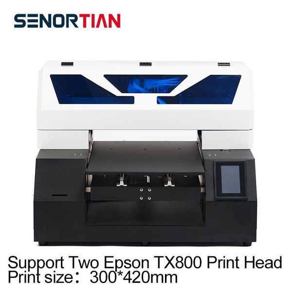 printers senortian uv printer dual print head l800 a3 multifunction led flatbed printing machine for po t-shirts phone case
printers senortian uv printer dual print head l800 a3 multifunction led flatbed printing machine for po t-shirts phone case