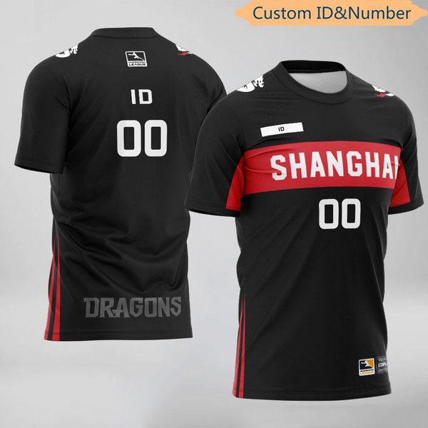 men's t-shirts e-sports player uniform dragons team t shirt custom id fans game t-shirt customize name tees shanghai jersey for men wom, White;black
men's t-shirts e-sports player uniform dragons team t shirt custom id fans game t-shirt customize name tees shanghai jersey for men wom, White;black