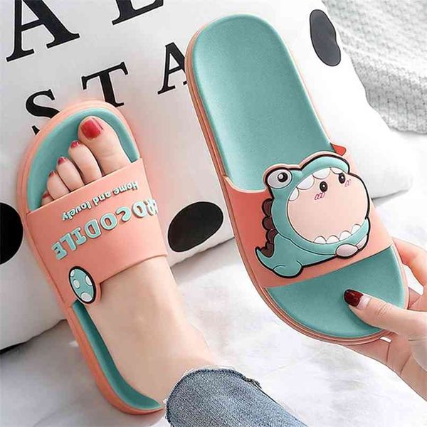 cute cartoon dinosaur women home bath slippers summer cool non-slip ladies sandals house lovers rubber shoes men 210628, Black
cute cartoon dinosaur women home bath slippers summer cool non-slip ladies sandals house lovers rubber shoes men 210628, Black