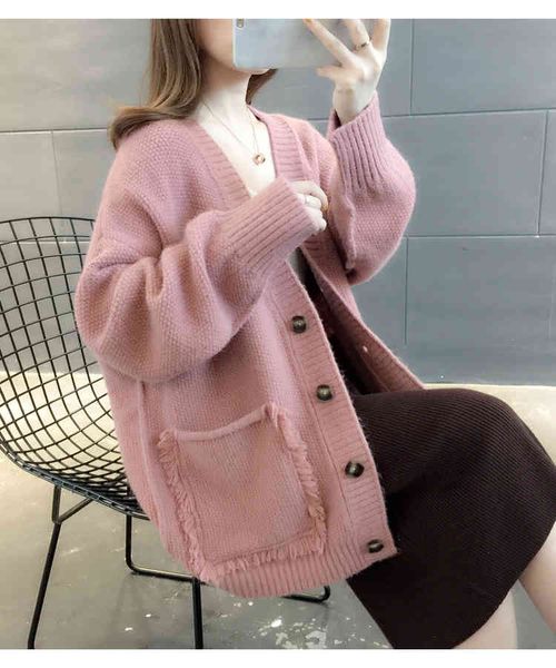 h.sa autumn winter oversized and cardigans long sweater women sweaters female knit coat warm soft cloth 210417, White;black
h.sa autumn winter oversized and cardigans long sweater women sweaters female knit coat warm soft cloth 210417, White;black