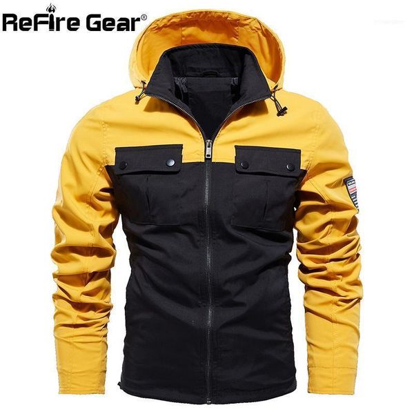 men's trench coats refire gear autumn hoodie jackets men spring windproof patchwork color cargo male casual plus size many pockets clot, Tan;black
men's trench coats refire gear autumn hoodie jackets men spring windproof patchwork color cargo male casual plus size many pockets clot, Tan;black